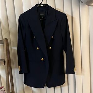 Banana Republic Navy Blazer with Gold Buttons